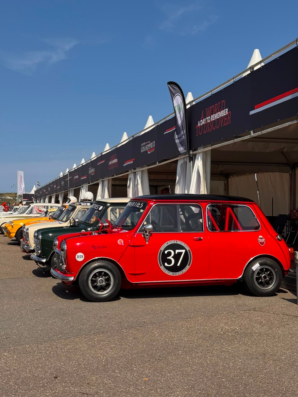 Historic Grand Prix paddock — WB-RR Mini Circuit Support